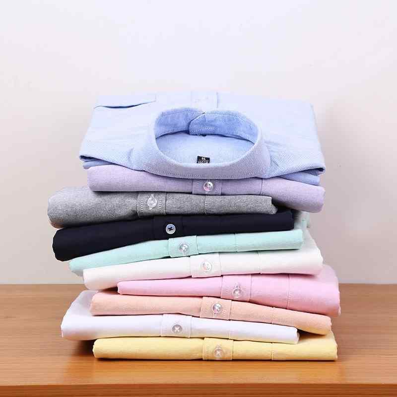 シャツ メンズ 男性用 トップス オックスフォード ウォッシュ加工 綿100% コットン 長袖 無地 スリム 薄手 春秋 カジュアル