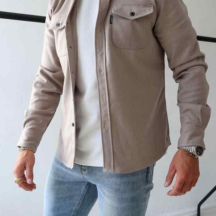 シャツ メンズ 長袖 秋冬 起毛 ネルシャツ コットンブレンド 普段使い 厚手 紳士服 トップス ブルー系 グレー系