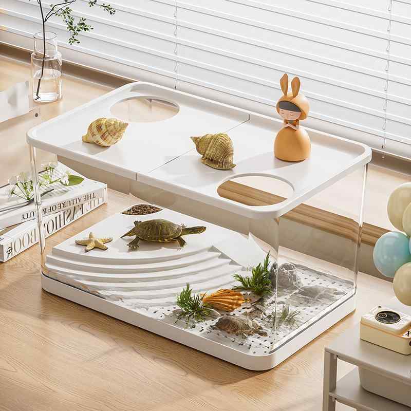 水槽 ペット用 大 小 プラスチック製 爬虫類飼育ケース エコ 魚飼育 多機能 カメ 飼育ケース 大号 小型