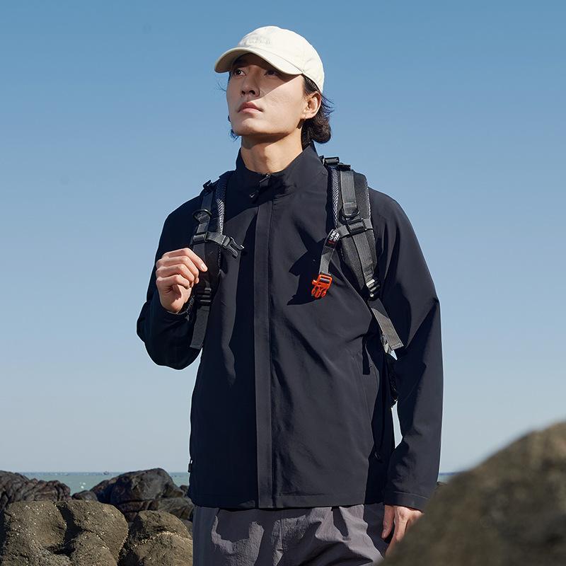 ジャケット 男女兼用 春秋 撥水 防風 ワークウェア アウトドア 登山 ジャンパー ブルゾン ナイロン 中厚手 無地 スポーティ カジュアルスタイル｜トミーショップ 店