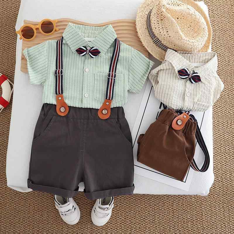 キッズ 半袖Tシャツ & サロペット 2点セット 子供服 男の子 女の子 かわいい 夏服 ベビー服 上下セット 綿100% 通園 普段着 80 90 100 110 120 ホワイト ブルー 春夏