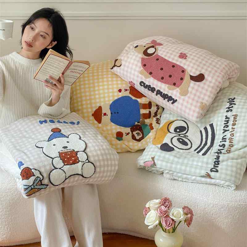 毛布 ブランケット かわいい レディース ひざ掛け ポリエステル 幾何学模様 100x140cm 150x200cm 200x230cm 寝室 リビング ソファ 四季 7,688円