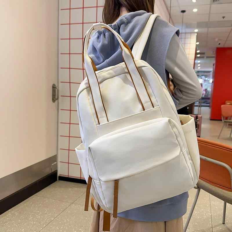 リュック レディース 大容量 ナイロン 通勤 通学 旅行 パソコン 鞄 バッグ 女性用 白色 紫色 灰色 黒色