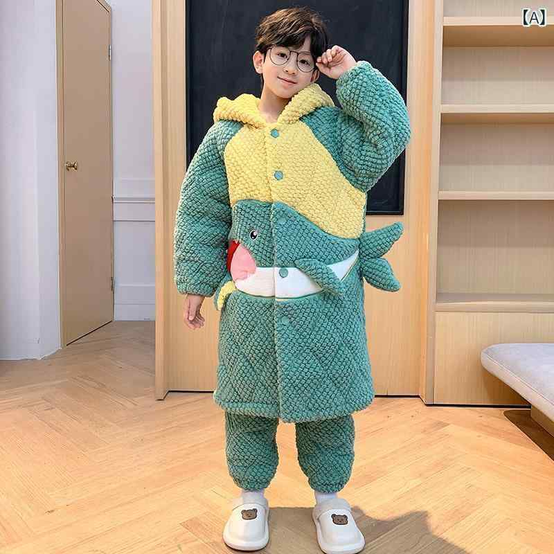 ちびっ子用パジャマ キッズ 男女兼用 フリース 朦々たる あったか 裏起毛 お座敷着 お座敷御召しもの 上下書き割り 140珊以上 ポリエステル 冬 歳月