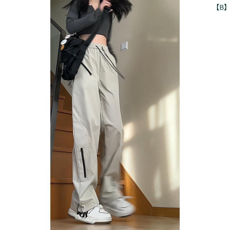 パンツ レディース 防水 防風 登山 ワークパンツ カジュアル ストレートパンツ ゆったりシルエット 黒 ブラック ベージュ 春 M L XL 2XL 3XL