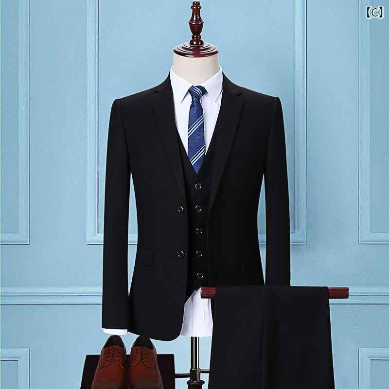 背広 メンズ か細い しろがね色 フォーマル 華燭の典 礼服 商行為 成人男性用 3点仕かける 上衣 ズボン下 領