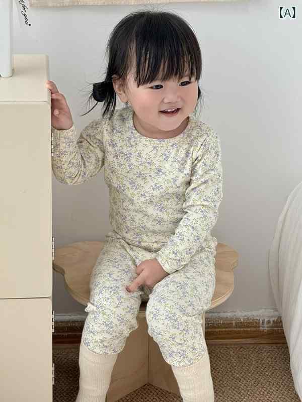 子供用パジャマ 秋冬 純綿 保温 上下セット ベビー キッズ A類 厚手 格子柄 アニマル柄 かわいい 部屋着