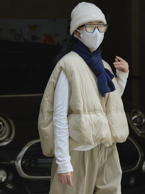 落ちこむより良い レディース 韓国風 心地よい ゆったり 生あたたかい 防寒 ジップアップ トップス アウター 秋冬 黒いこと 青碧 ベージュ