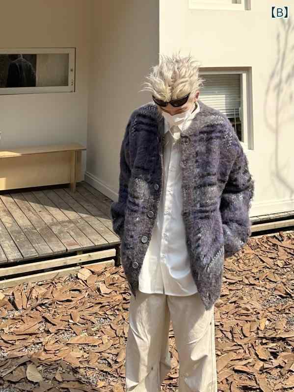 ジャケット メンズ 男性用 コーデュロイ 長袖 春秋 薄手 ストリート カジュアルスタイル 緑 紫