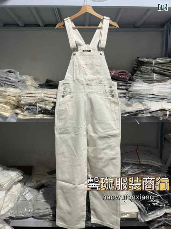 パンツ レディース デニム サロペット オールインワン ワイドレッグ ストレート ゆったり 体型カバー 着痩せ ブルー ホワイト 春 通勤 カジュアル
