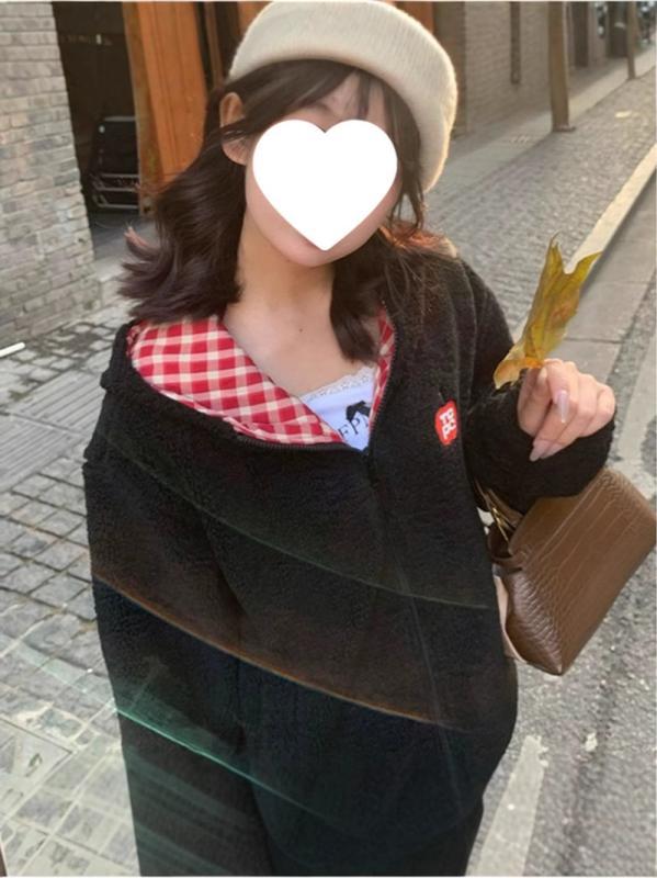 ジャケット レディース ボアブルゾン ブラック 秋冬 フード付き あったか 裏起毛 ゆったり 普段使い かわいい カジュアル