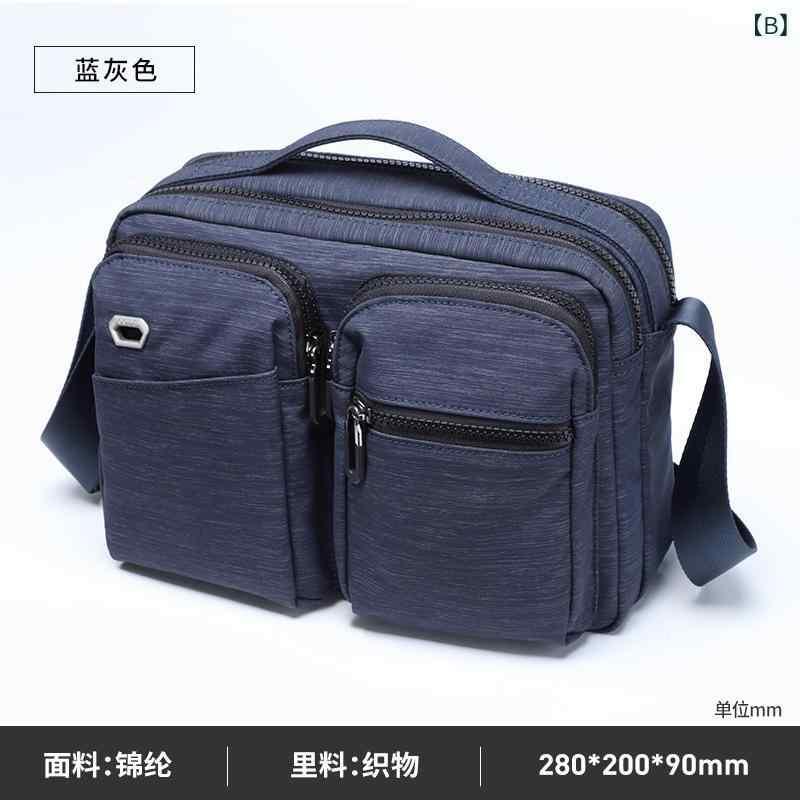 ゴルフ バッグ メンズ 男性用 鞄 ショルダーバッグ メッセンジャーバッグ ハンドバッグ 2way 大容量 耐摩耗性 無地 ブラック ブルーグレー ビジネス 通勤 カジュアル