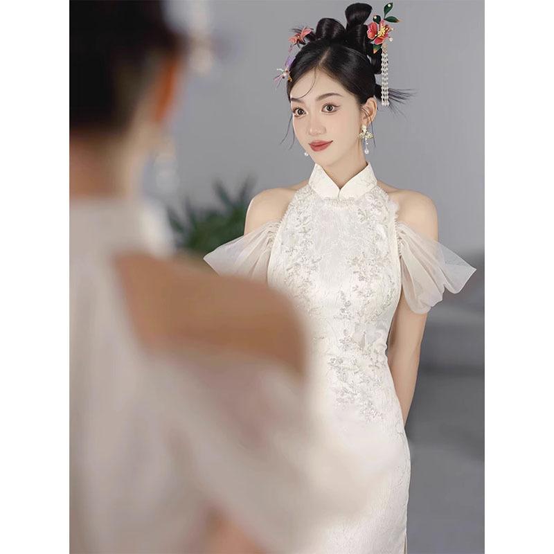 瀬戸ものお召しもの レディース Uのど首 ノースリーブ ロングお召しもの 寄りあいお召しもの ポリエステル 白いこと 妃殿下捩り 御機嫌酉の方角 修身成り行き
