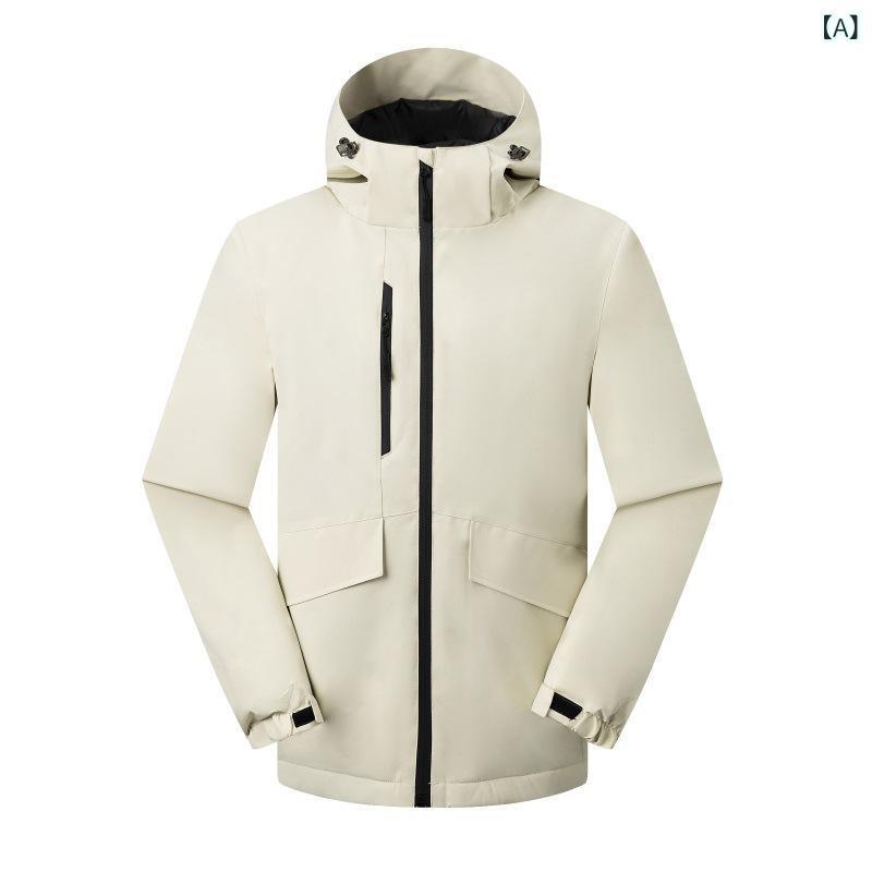 マウンテンパーカー メンズ レディース 防風 防水 ジャケット アウトドア 登山ウェア 秋冬 裏起毛 フリース 釣り ウェア ジャンパー ブルゾン S M L XL XXL XXXL 4XL