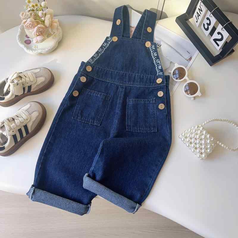 子供服 デニム オーバーオール パンツ 春秋 女の子 スウェット ゆったり カジュアル ロングパンツ 90 100 110 120 130 140 ブルー 4,632円