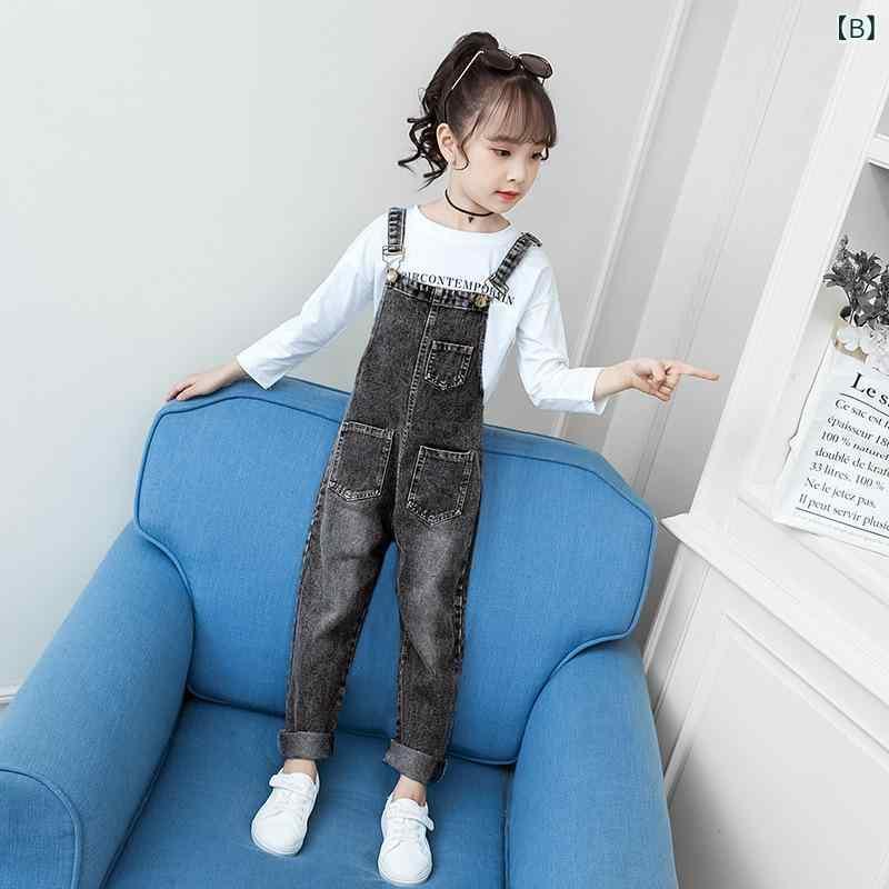 子供服 デニムオーバーオール 女の子用 デニムパンツ ロングパンツ セットアップ 韓国風 ゆったり かわいい 高学年 春秋 高腰 120cm 130cm 140cm 150cm 160cm 170cm 4,689円
