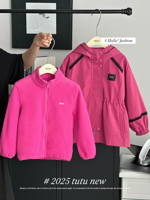 子供服 アウター キッズ ガールズ マウンテンパーカー フリース裏地付き フード付き 防風 防水 ジャケット 3way 秋 普段使い アウトドア スポーツ ウェア ・摩?色