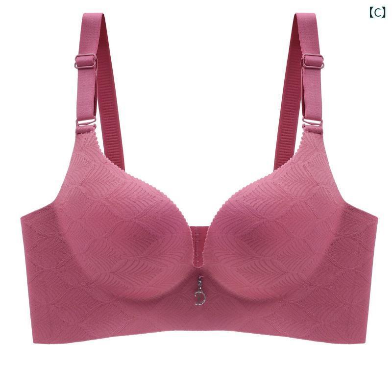 ブラジャー ショーツ セット レディース シームレス ノンワイヤー 小胸 盛れる 脇高 補正 深Vネック 3/4カップ 取り外し可能 肩紐 4段ホック ブラック ベージュ ピンク