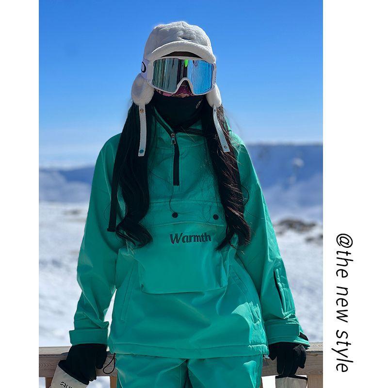 スキーウェア レディース 防水 防寒 フード付き スノーボード ジャケット 登山 秋冬 薄荷グリーン ブラック パープル ブルー ピンク系 大きいサイズ