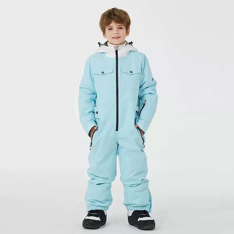 スキーウェア キッズ 子供用 防風 防水 保温 スキーウェア 上下セット ブルー ブラック カーキ ピンク オレンジ ホワイト アイボリー 110 120 130 140 150