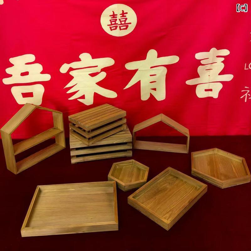 果物皿 竹製 木製 西洋菓子照明ランプ スイーツスタンド アフタヌーンティースタンド 収納家具 でき事 寄りあい用
