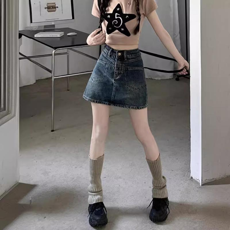 レディース ミディスカート 牛仔 ロングスカート 綿素材 ミディアムストレッチ ジッパー ストリートスタイル 個性派 夏 春夏 ミッドレングス デニムスカート トレンド かわいい 普段使い 軽量 ハイウエスト ブルー系