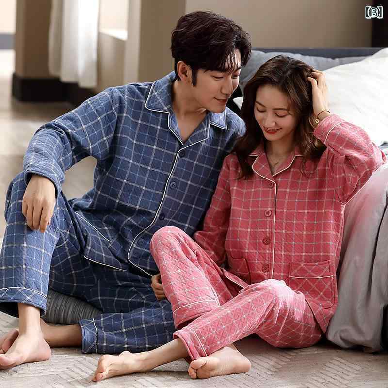パジャマ レディース メンズ 冬 長袖 夫婦 ペア ルームウェア 上下セット 部屋着 あったか 暖かい 厚手 空気層 綿 襟付き ゆったり リラックス かわいい おしゃれ 6,129円