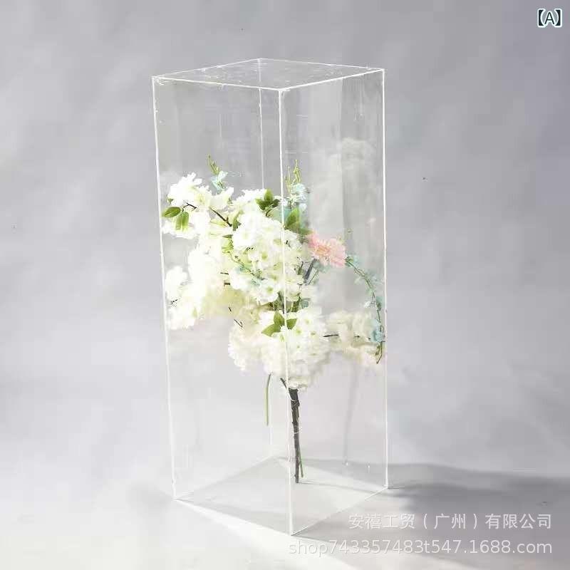 ウェディング アクリル製ステージ 花台 ホテル ウェディング装飾 欧米風 スクエア колонна колонна 花器 宴会 イベント ディスプレイ