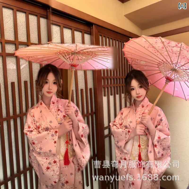 着物 レディース 和風 浴衣 かわいい ピンク ポリエステル 春 コスプレ 撮影用