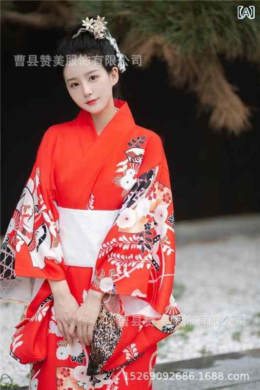 御召しもの レディース 組みかえる型 和風 浴衣 赤いこと ポリエステル 花柄 春夏 秋冬