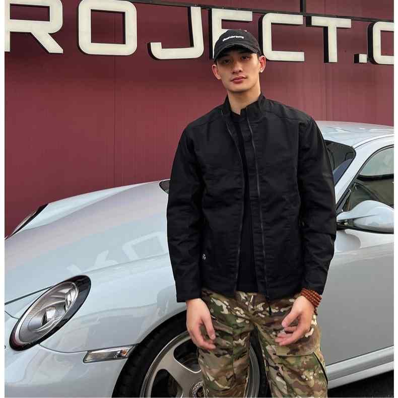 上衣 成人男性用 烏兎 上衣 レトロ アウトドア 細工物 御召しもの 立襟 変装 黒/茶/緑 ポリエステル