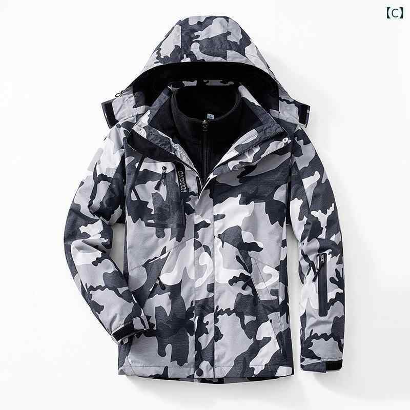 マウンテンパーカー 男女兼用 防風 防水 防汚 ジャケット アウター 登山 トレッキング 釣り ウェア フリースインナー付き ポリエステル 中国レッド ローズピンク 迷彩柄 ブラック グレー ネイビー M L XL 2XL 3XL 4XL 5XL 6XL