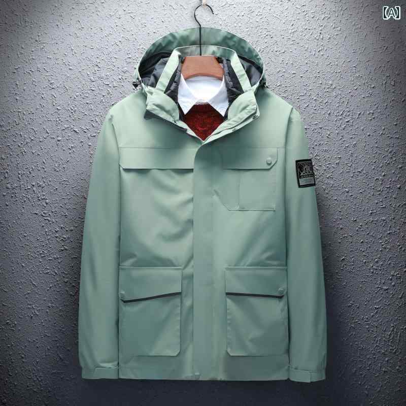 マウンテンパーカー 男女兼用 3way 防寒 ジャケット 防水 フード付き 登山 ウェア アウトドア ワークウェア 上下セット ポリエステル 冬 レトログリーン 柳丁イエロー 迷彩グレー 深蘭 天藍 象牙ホワイト 雅黒 中国レッド|トミーショップ 店