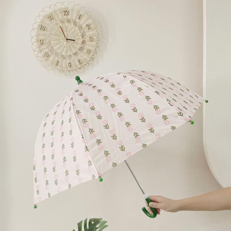 傘 キッズ 子供用 カートゥーン 花柄 晴雨兼用傘 日傘 UVカット 紫外線対策 かわいい おしゃれ 70cm
