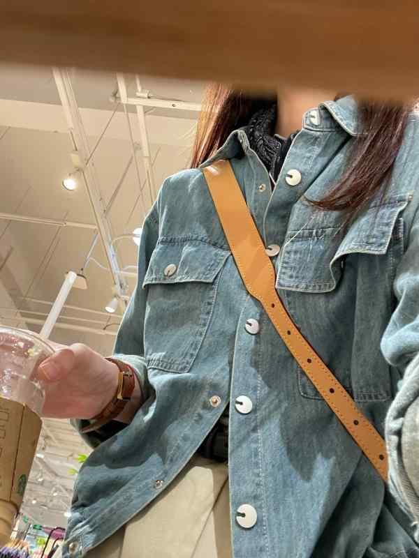 シャツ レディース 秋 デニム 韓国風 レトロ 切り替え ギャザー 長袖 トップス ジャケット Gジャン アウター 綿 ショート丈 普段使い