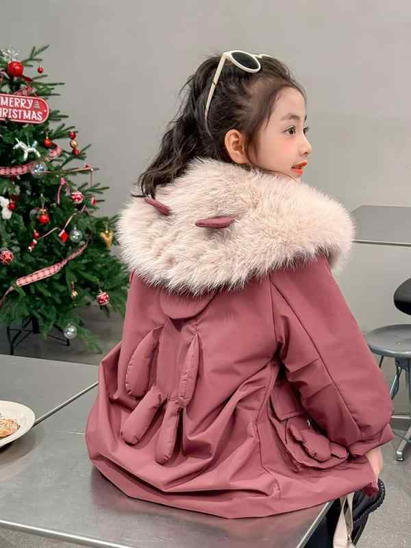 子供用コート ガールズ アウター ジャケット 裏起毛 秋冬 厚手 かわいい プリンセススタイル 襟付き ポリエステル100% 110cm 120cm 130cm 140cm 150cm レッド｜トミーショップ 店