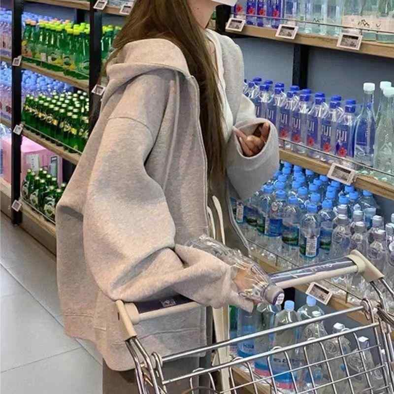 パーカー レディース 秋冬 裏起毛 大きいサイズ ゆったり スウェット スエット フーディ トップス 長袖 カジュアル スポーティー 部屋着 普段使い アウター 羽織り グレー 黒
