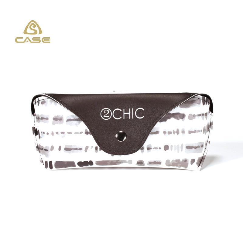 サングラスケース レザー製 眼鏡ケース めがね収納 花柄 17.2cm×7.6cm×4.5cm 持ち運び 携帯用 保護ケース ソフトケース スナップボタン式(x1000)