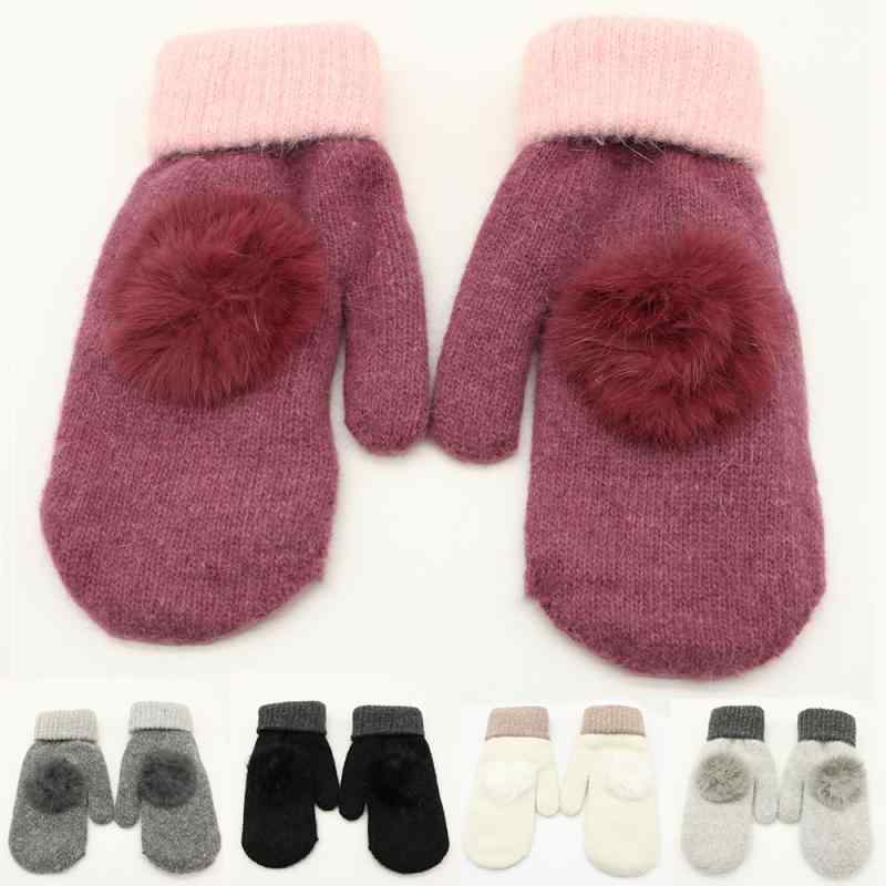 手袋 レディース 女性用 冬用 兔毛 あったか グローブ 手袋 ミトン 防寒 暖かい かわいい 自転車 バイク 通勤 通学 学生 秋冬(x5)