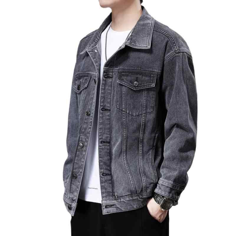 ジーンズ上衣 成人男性用 裏起毛 上衣 ゆったり 細工物上衣 防寒 535 9015 M L XL 2XL 3XL 4XL 薄墨色系 青色系 黒いこと系