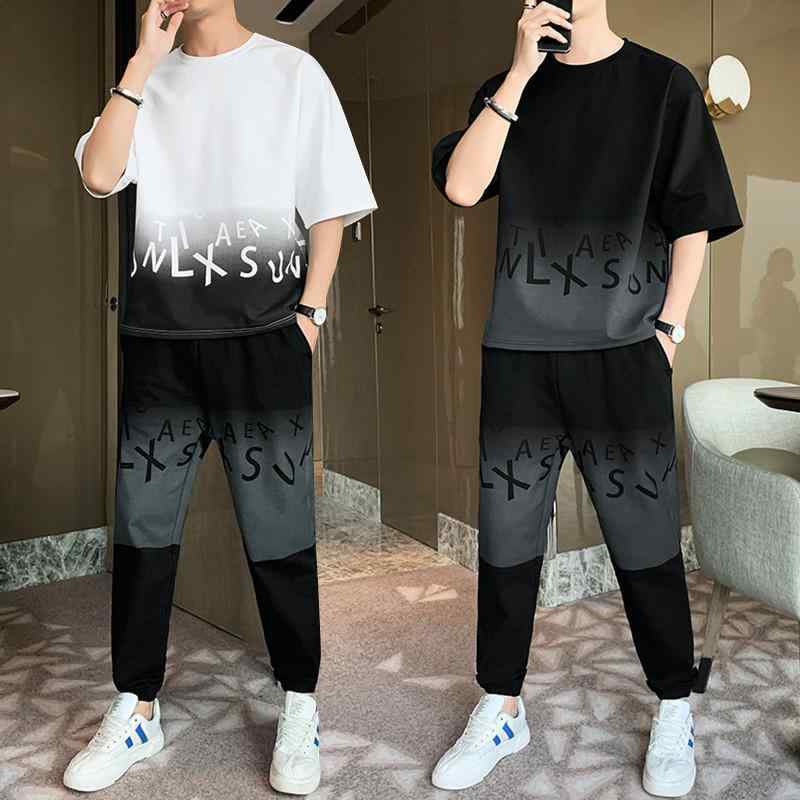 Tシャツ メンズ 男性用 半袖 スポーツウェア 上下セット セットアップ 部屋着 ルームウェア 普段使い 運動着 ポリエステル ブラック ホワイト