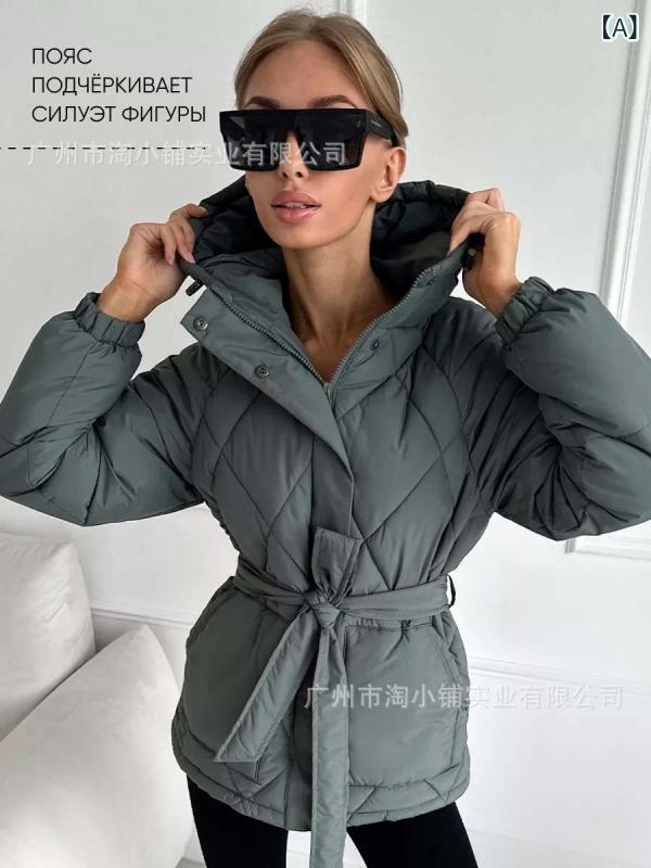 厚地の外套 レディース 亭主持ち 成人女性服 中綿厚地の外套 中綿上衣 ボンネット付き添い人 ゆったり 馬鹿でかい大きさ 並み並み丈 アウター 防寒 生あたたかい 衣嚢付き添い人 心地好い 無地 秋冬 大海原緑であること 黒いこと 白いこと ラベンダー 古銅色(x3)