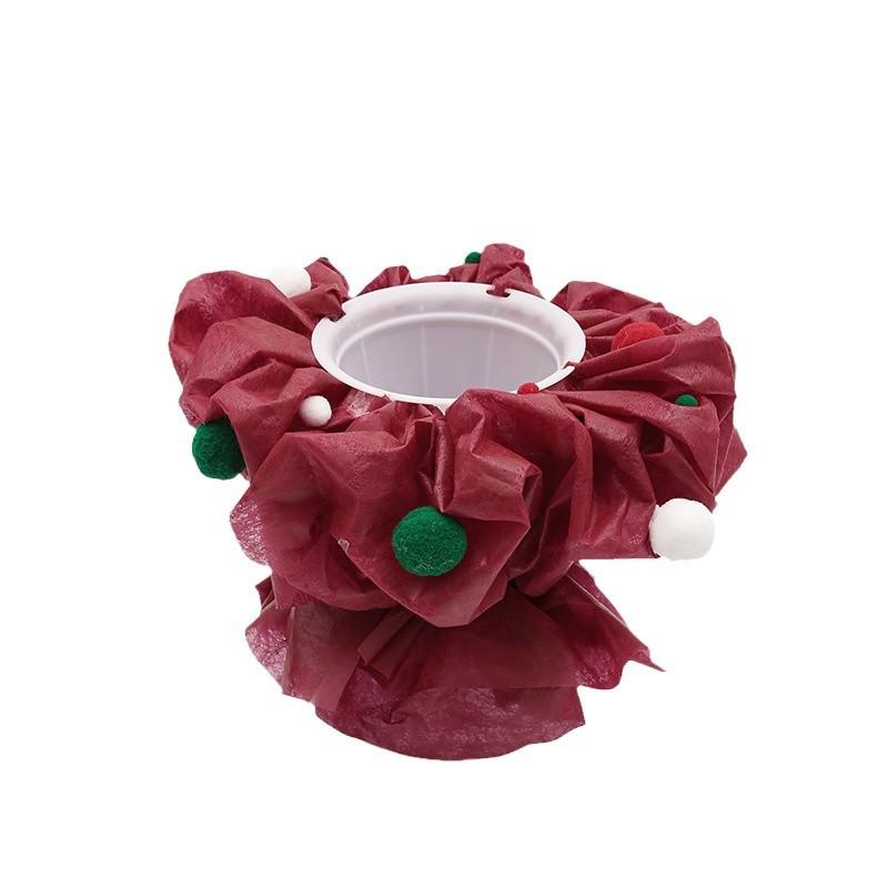 ラッピングペーパー コットンペーパー ガラスペーパー 花柄 ピンク系 レッド グリーン ホワイト クリスマス りんご 包装材(x10)