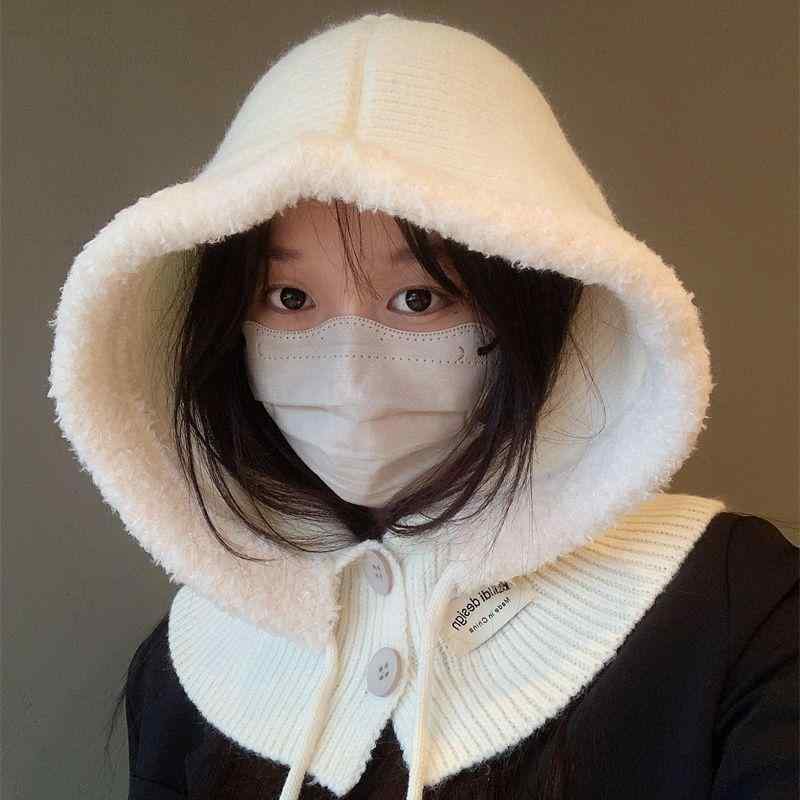 バラクラバ レディース ニット帽 赤色 秋冬 防寒 保温 帽子 ネックウォーマー ストール ミルクティー ベージュ グレー 黒色 焦糖色 綿 暖かい 通気性 秋冬(x2000) 435,119円