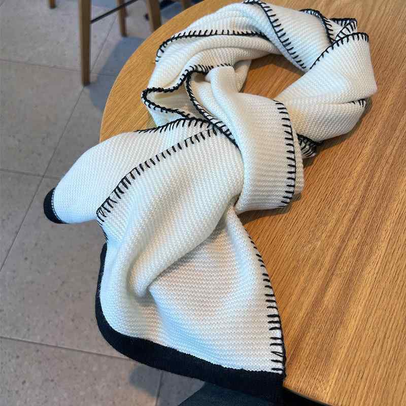 マフラー ストール 秋冬 レディース メンズ 小香風 カシミヤ ニット 保温 暖か 快適 無地 通勤 普段使い ショール ひざ掛け 防寒 冷房対策 秋冬