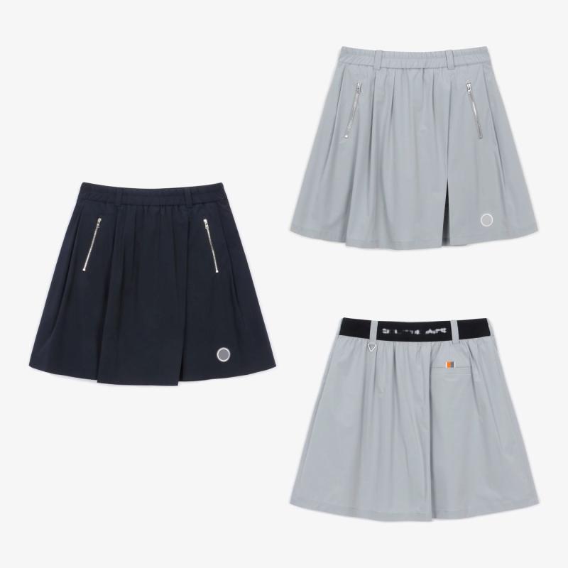ゴルフ スカート レディース 春夏 女性用 ストレッチ ミニスカート Aライン ゴルフウェア 伸縮性 吸湿性 通気性 かわいい おしゃれ スポーツ アウトドア グレー 紺