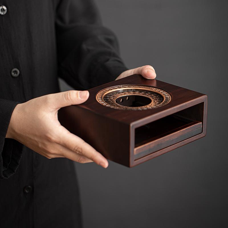 キャンドル 竹製 キャンドルホルダー 茶台 茶壺 ティーウォーマー 中国茶器 功夫茶道具 アクセサリー スーオイルランプ