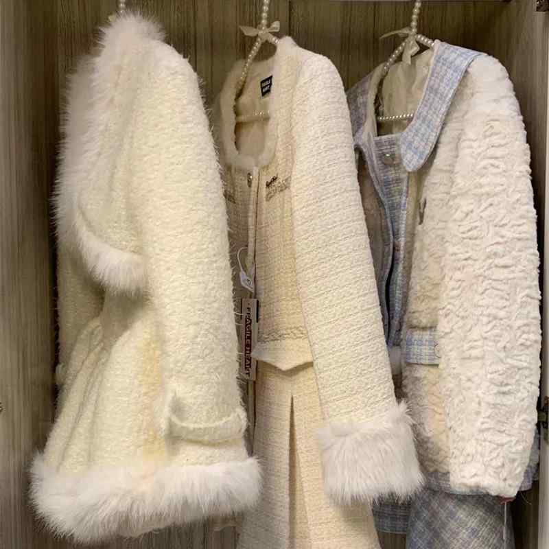 ジャケット レディース 秋冬 千鳥格子柄 ショート丈 ツイード 襟付き 長袖 ゆったり 私服名媛スタイル アウター(x10) 7,465円