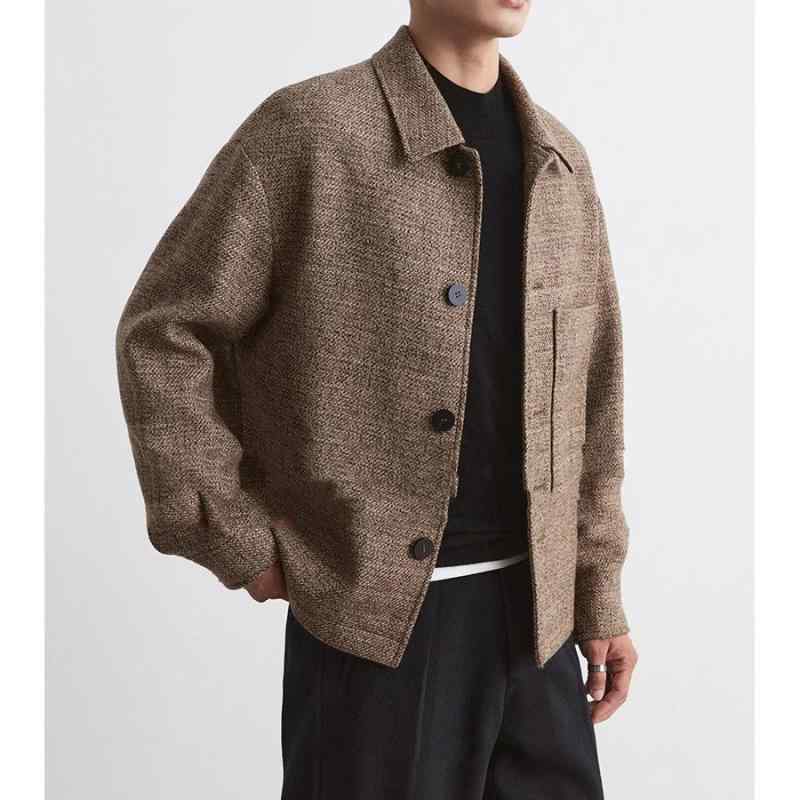 ジャケット 男性用 ウール混 花柄 厚手生地 テーラード 秋冬 ビジネス 紳士 17,129円