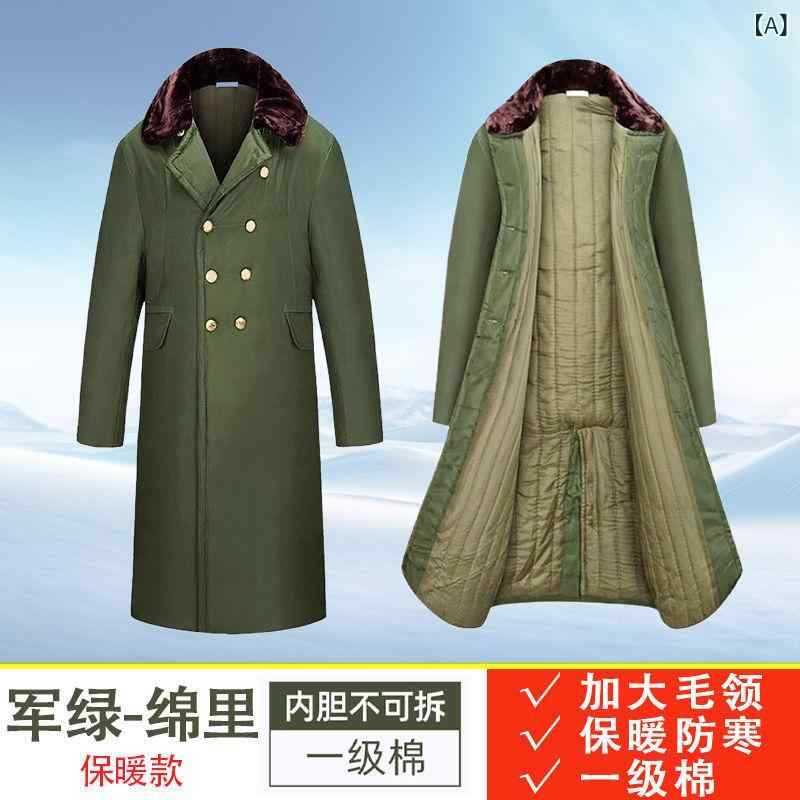 厚地の外套 メンズ 成人男性用 防寒着 中綿入り口・入口 細工物お召しもの やり方着 極暖 朦々たる ロング丈 ミリタリー 軍物風 アウター 秋冬 あったか 生あたたかい